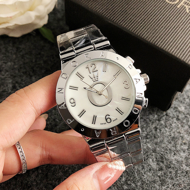 新款卡家男士手表银手镯链条表不锈钢dw手镯geneva日内瓦金镀手表