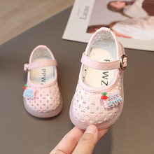 夏季新款宝宝凉鞋女0一1-2岁甜美婴儿公主鞋透气3软底学步鞋防滑