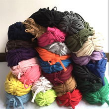 10mm扁空心彩色棉绳一捆约90米手工编织衣帽裤带抽绳捆绑绳子