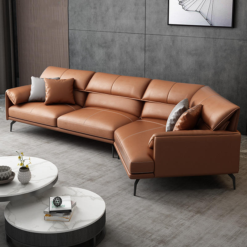 需购2022秋taza意大利轻奢沙发现代简约三人位直排全皮沙发别墅高端