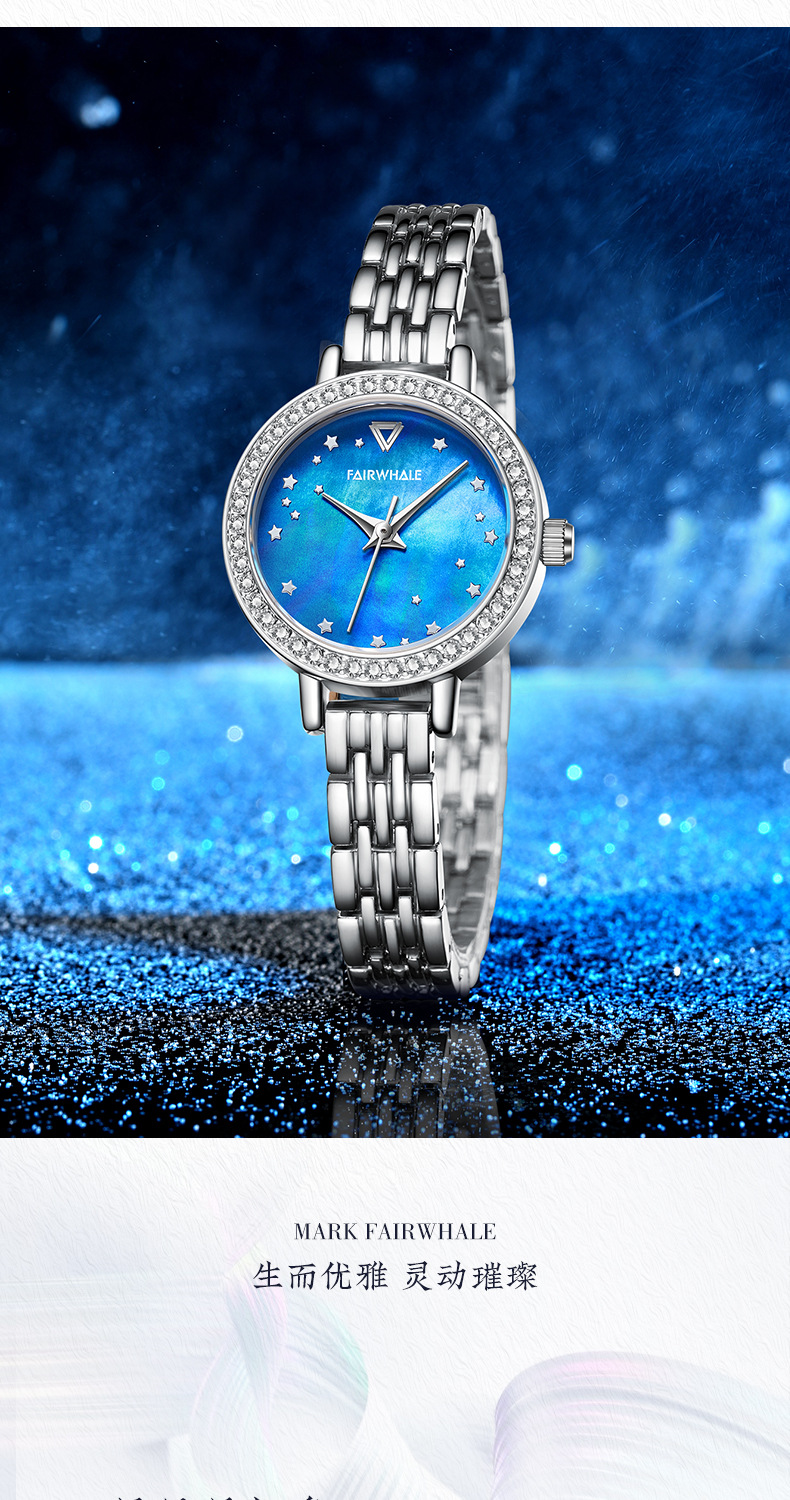 马克华菲品牌手表女士 女表 时尚商务防水石英手表抖音爆款代发