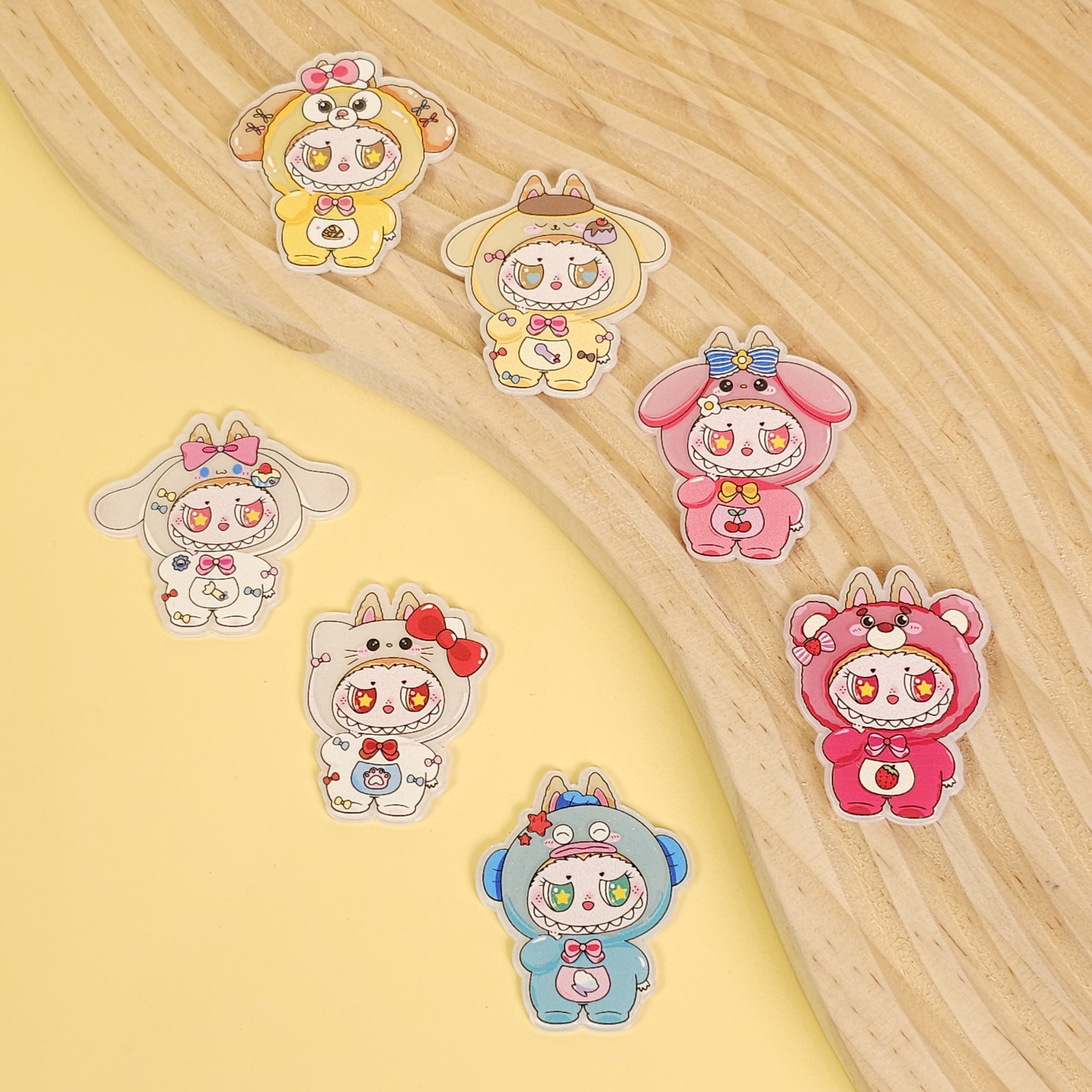 跨境新款亚克力材质动漫卡通布拉拉配饰 发卡鞋花鞋扣手机壳配饰