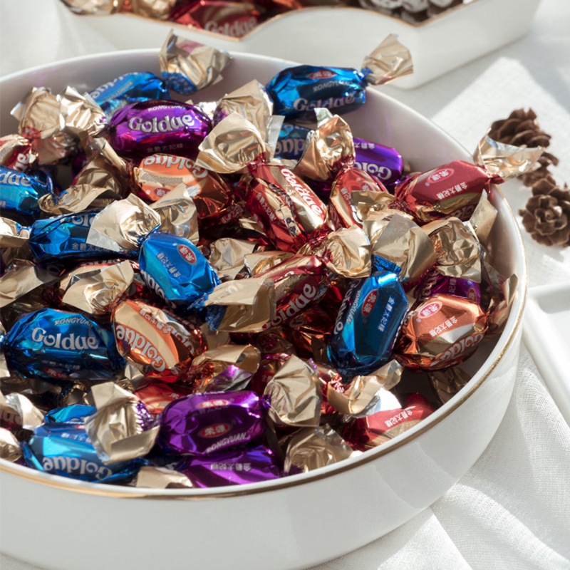 喜糖批发年货节礼物情人太妃糖100g/1000g多规格散装奶糖巧克力厂
