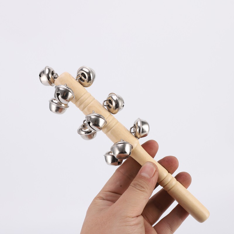 奥尔夫儿童击打乐器棒铃串铃半圆手铃幼儿早教教具