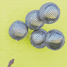 充气镜面球场景开业22寸婚庆生庆典商场布置装饰飘空4D气球鲜花店