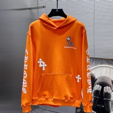 跨境高版本Chrome Hearts 克罗伈卡通涂鸦连帽卫衣新款时尚休闲潮