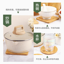 创意餐竹木质隔热垫餐垫桌垫子隔热防滑砂锅防烫垫盘子垫杯垫圆形