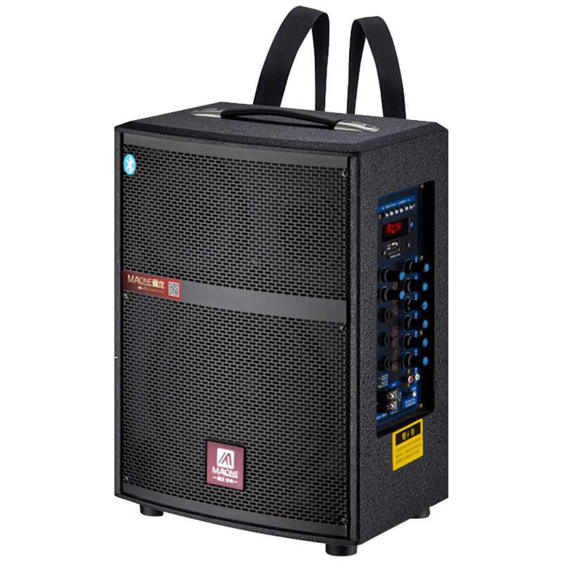 曼龙音响户外便携式小型手提超大声音三分频重低音带无线话筒蓝牙