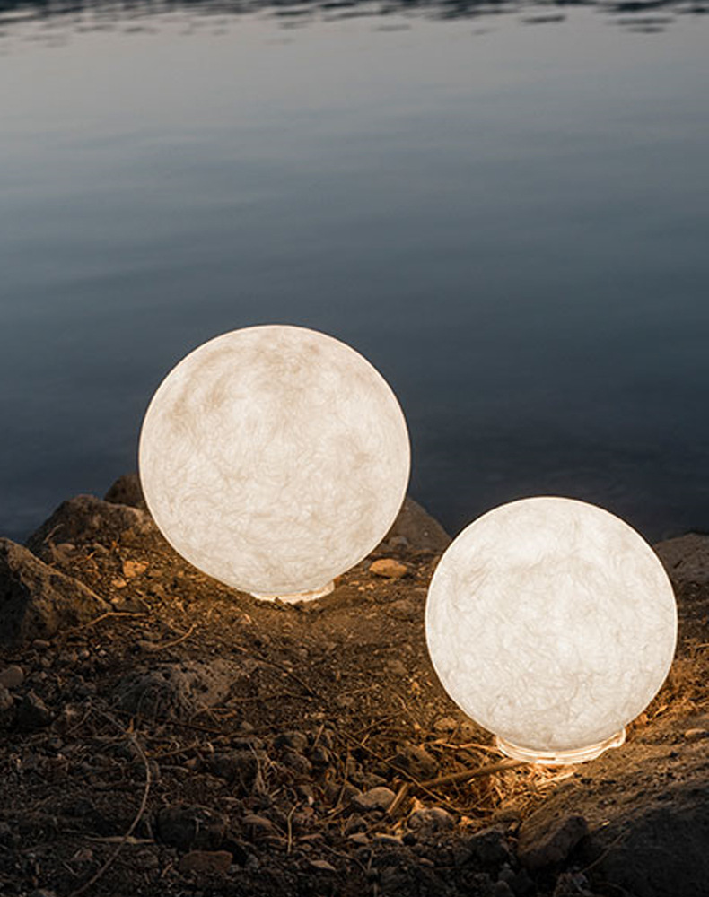 月球灯台灯户外公园花园草坪创意月亮工装展厅咖啡厅庭院落地灯具