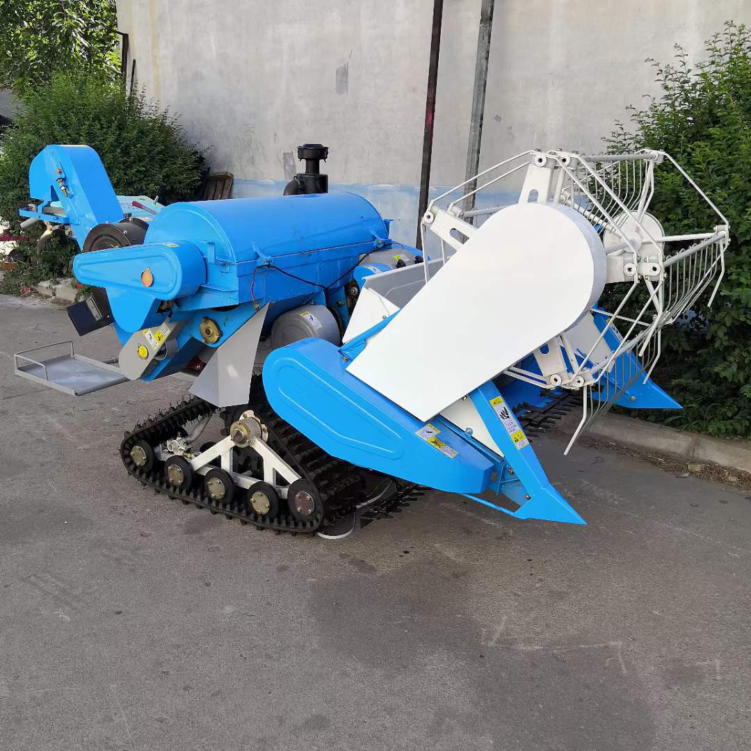 稻谷收割脱粒一体机 小型手推式水稻联合收割机 25马力清仓方便型