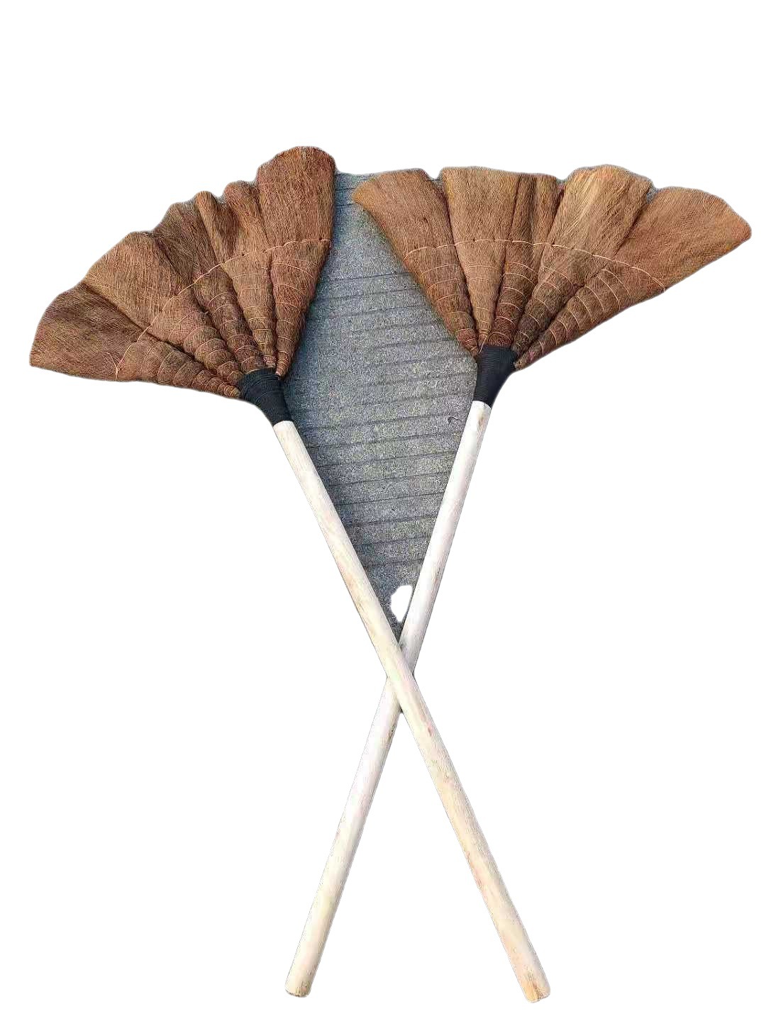 木柄加固棕扫把手工棕毛扫帚,竹柄工地用扫把鬃毛笤帚-阿里巴巴