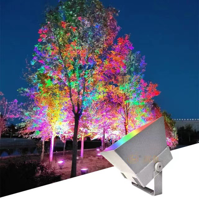 led染树灯七彩防水投光彩虹染色灯树木亮化防水上色投光灯-阿里巴巴