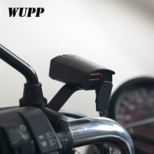 厂家直供摩托车手机充电器单USB12V防水车载充电器后视镜改装配件