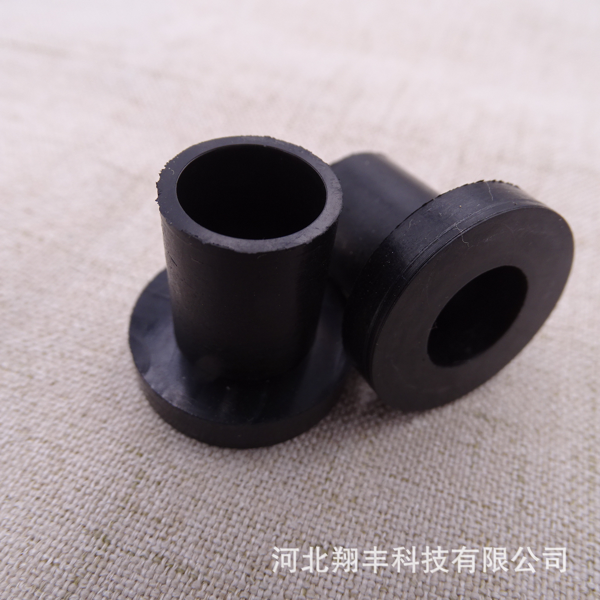 双面通孔橡胶护线圈黑色橡胶圈过线过孔孔塞护线套阻燃防水耐油圈