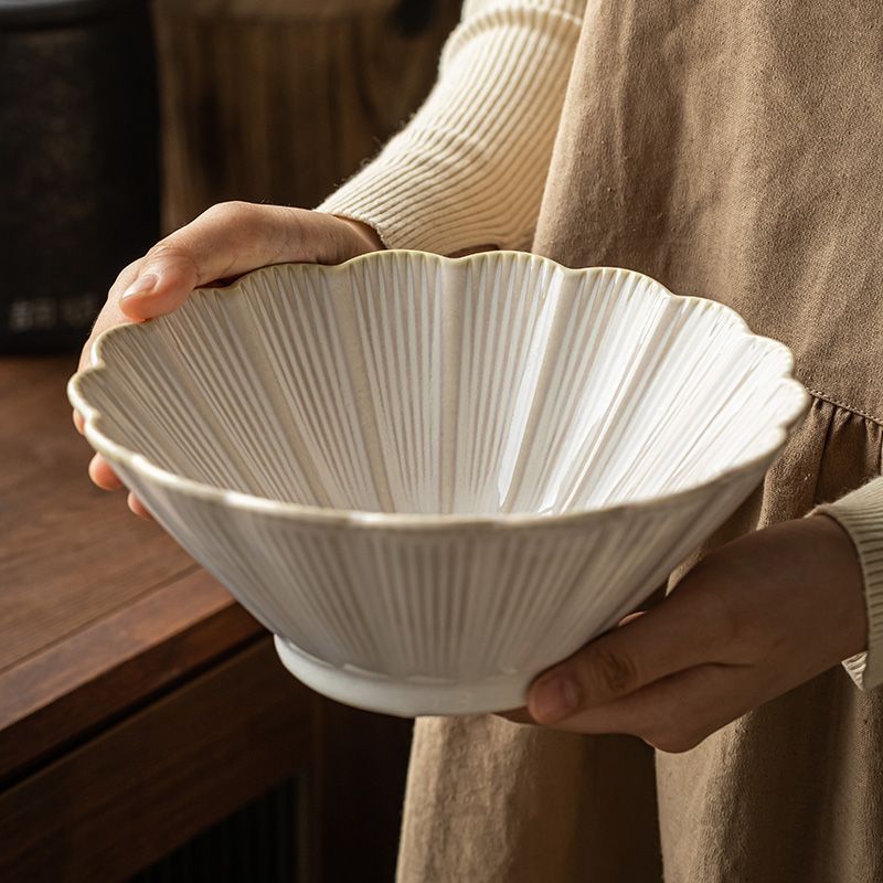面碗复古又好看日式陶瓷汤面碗家用斗笠碗菜碗速卖通厂家直销批发