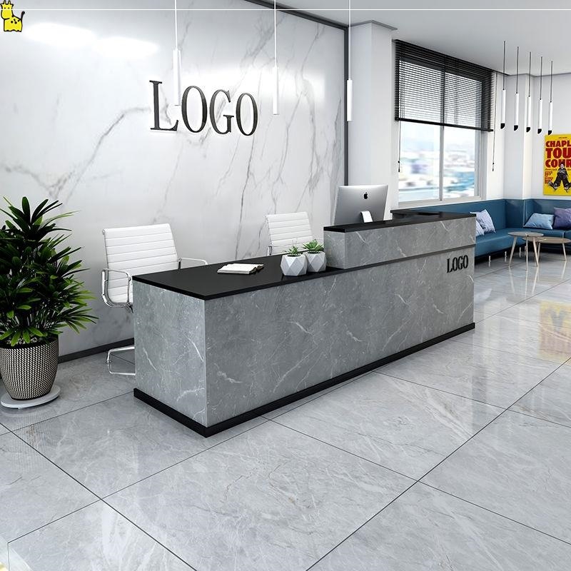 收银桌柜台小型发廊多功能美容院小型水吧台高档北欧转角收银柜台