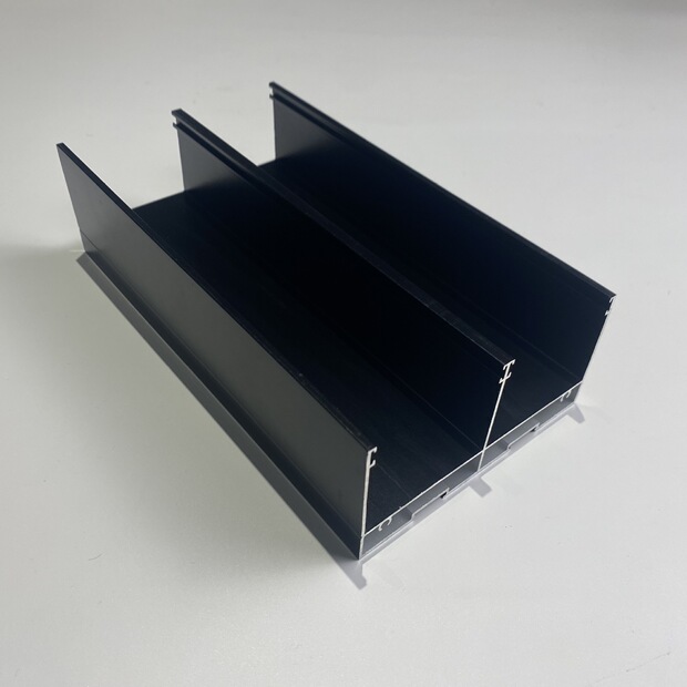 铝合金极窄吊趟门型材定制加工阳台厨房窄边三联动铝型材推拉门