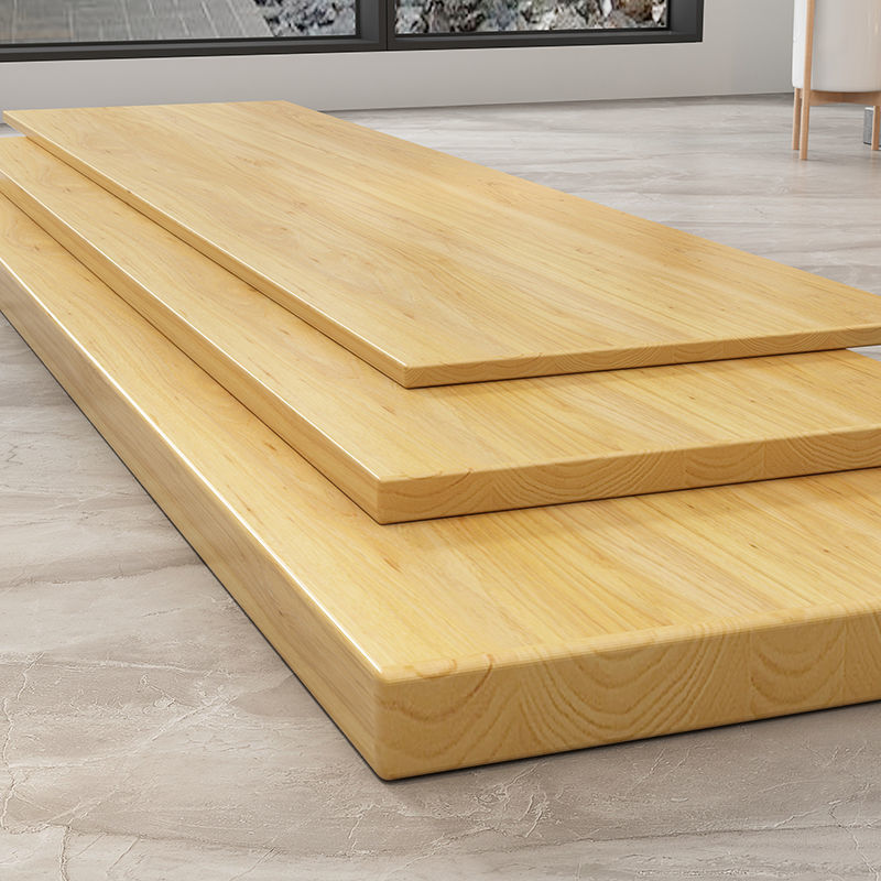 松木板材实木木板桌面板吧台台面餐桌办公会议电脑桌飘窗台板原木