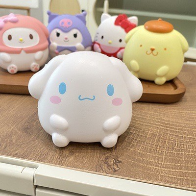 Best-Seller on Douyin Sanrio Stress Relief Squeezing Toy Squishy Toys Decompression Doll Desktop Small Gift