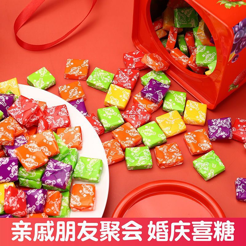 铁罐装礼盒装瑞士糖软糖网红糖果过年年货送礼食品休闲零食大礼包
