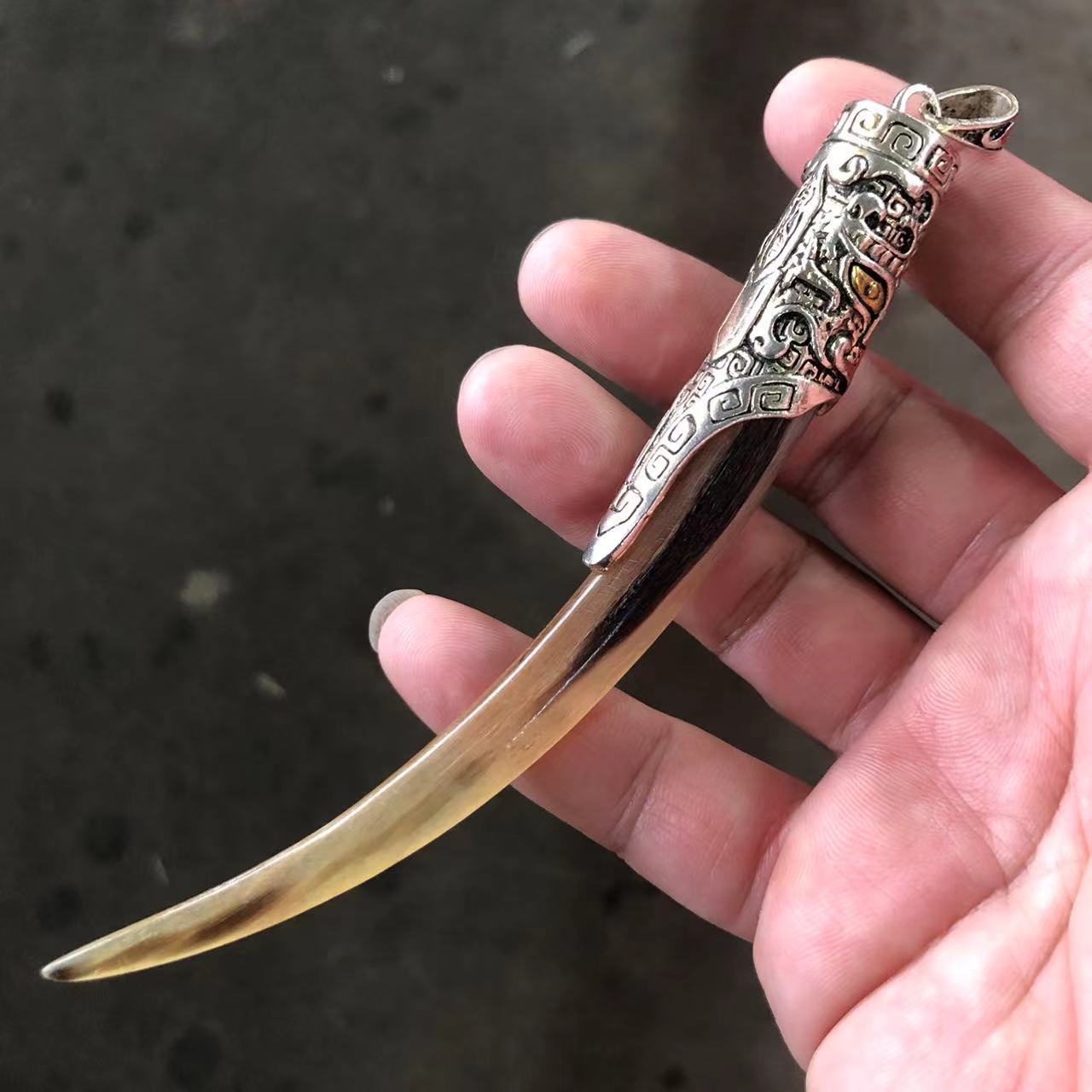 古玩杂项复古做旧仿羊角小吊坠挂件把件文玩雕小件老角雕件-阿里巴巴