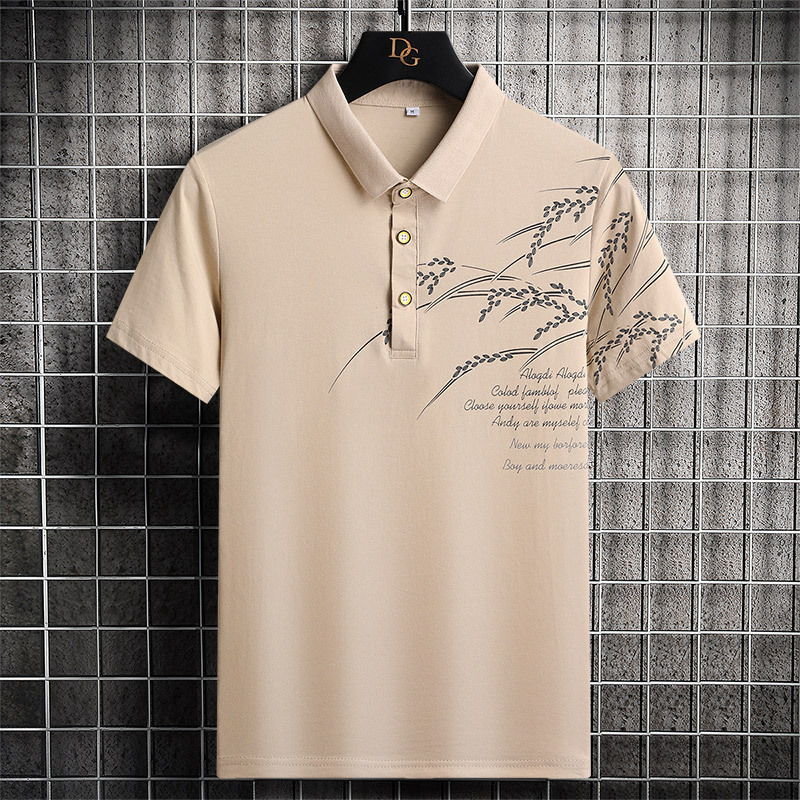 动感地带 t恤男士短袖2022新款夏季韩版大码修身翻领polo衫上衣男