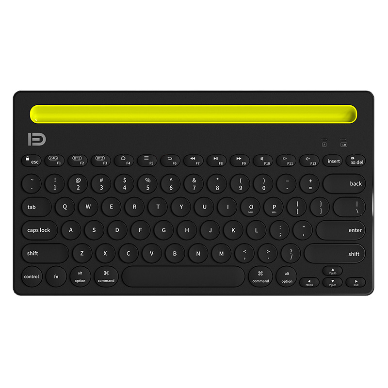 Fude 3381t Wireless Bluetooth Three-Model Keyboard Office Dot Applicable Mobile Phone Computer Tablet Ipadpro Keyboard