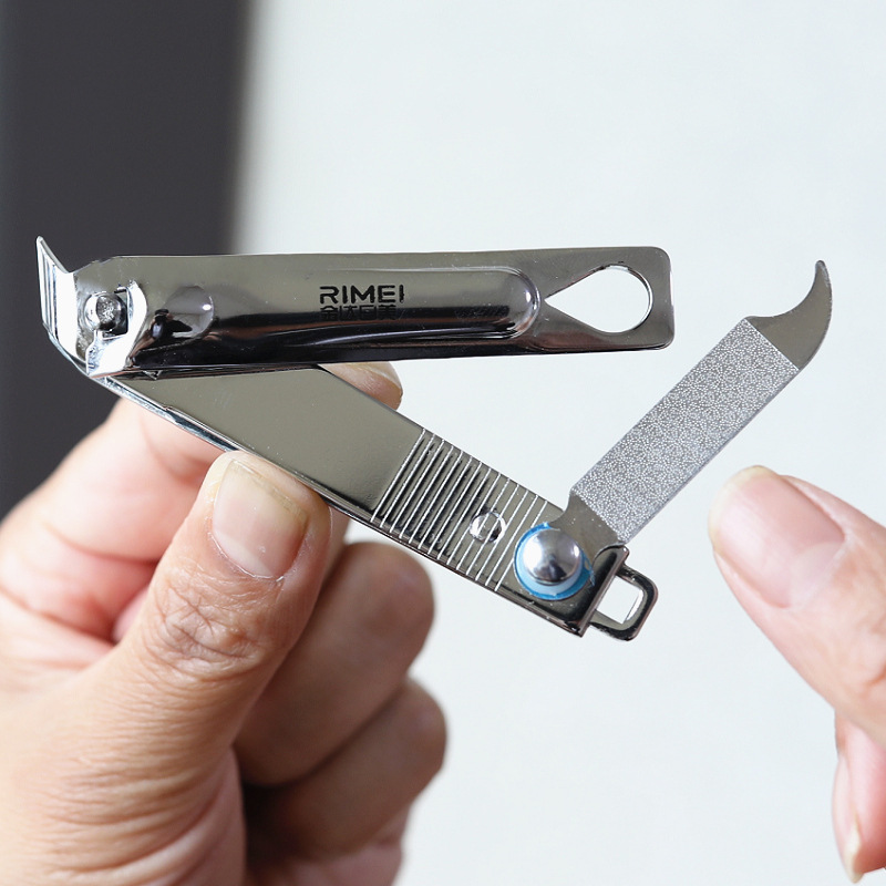 指甲刀尖嘴指甲剪单个装小大号甲沟斜口剪脚趾甲钳带锉刀