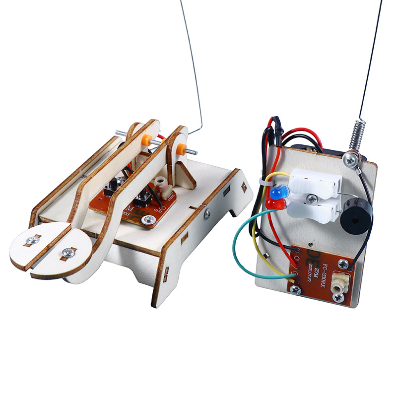 科技小制作diy电报机中小学科学实验发报机模型儿童stem科教玩具