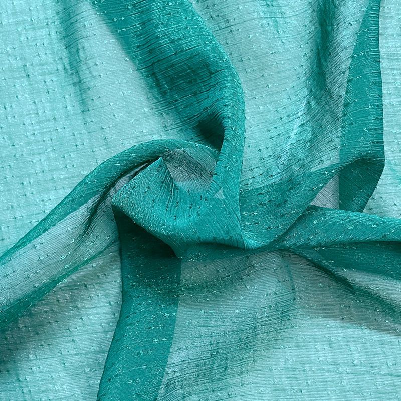 满天星织星纱雪纺欧根纱提花柔软闪光面料汉服马面裙布料星星点薄