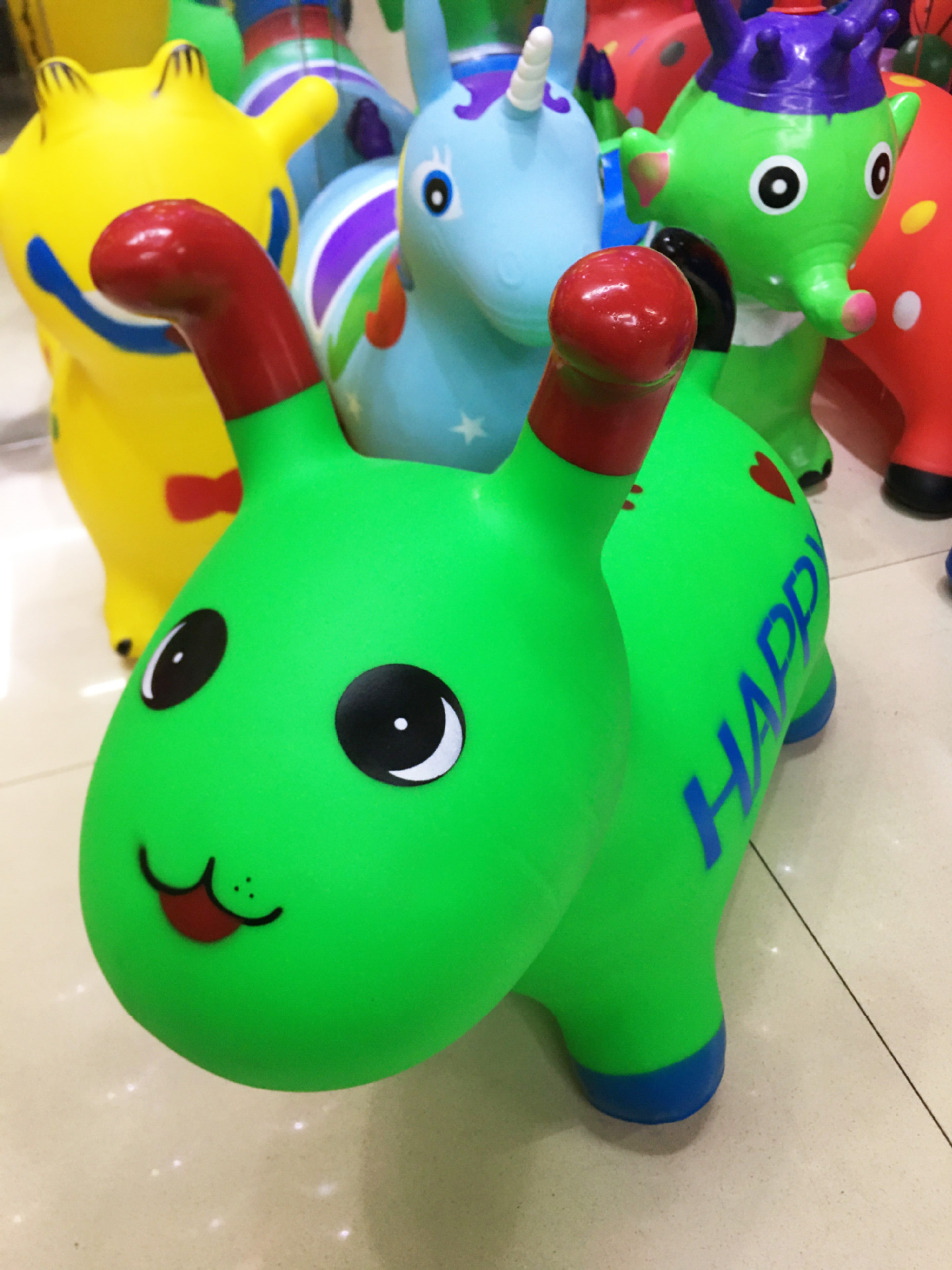 新款跳跳马加厚 厂家直发 儿童玩具批发 橡胶充气马 幼儿园皮马