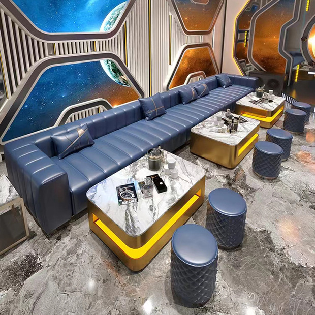 定制轻奢ktv沙发夜总会别墅k房歌厅包厢u型l转角专用酒吧卡座茶几