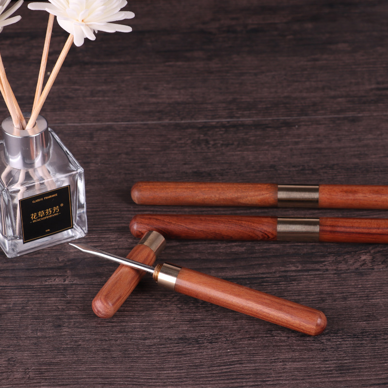 高档花梨木茶针普洱茶工具茶具茶道配件簪子精钢撬茶饼家用拨茶