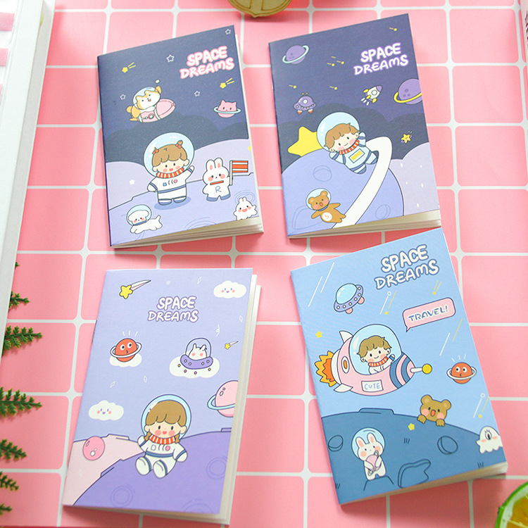 Cute Small Notebook Cartoon Mini Pocket Notepad Soft Copy Study Stationery Student Notebook Wholesale