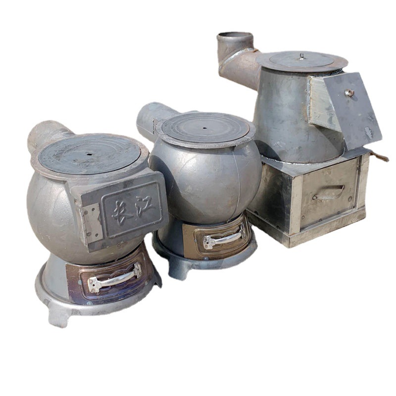 取暖炉柴煤两用室内烤火炉铸铁炉老式煤炉养殖升温炉炮弹炉憋气炉