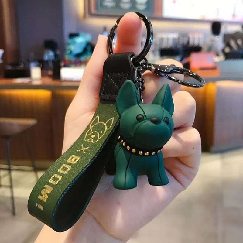 Jarre Aero Bull Puppy Key Chain Men and Women Online Influencer Cute Creative Key Chain Handbag Pendant