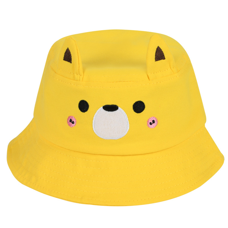 儿童帽子女童夏季透气遮阳帽折叠防晒太阳帽卡通动漫可爱渔夫帽