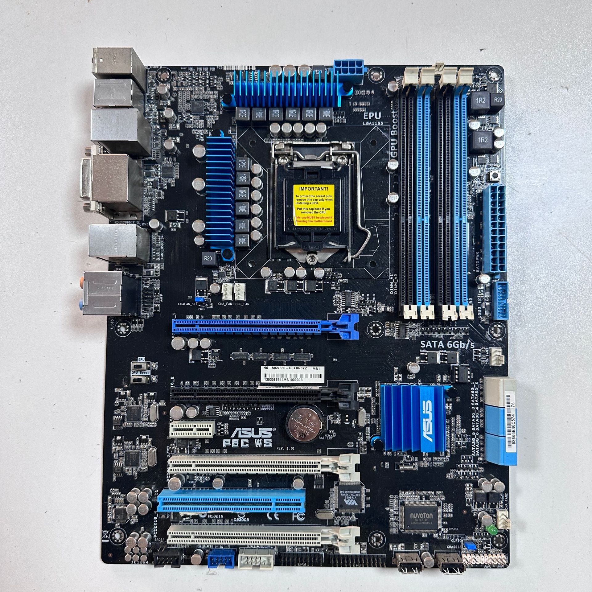 适用于华硕主板P8C-WS服务器主板LGA1155针台式电脑主板