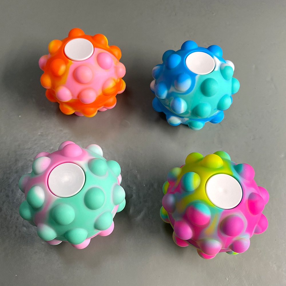新款灭鼠先锋硅胶解压球3d握力器汉堡泡泡乐球形指尖减压发泄玩具