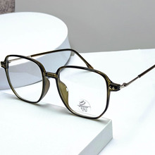 新款金胶TR90网红眼镜框大框多边批发眼镜店快销设计师男女近视镜