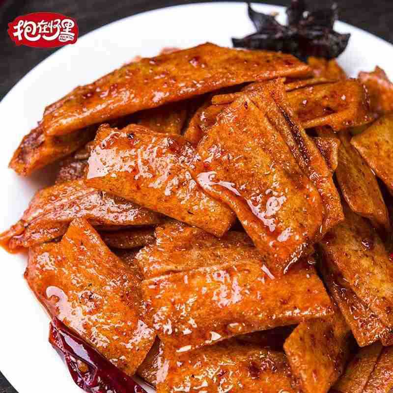 抱在怀里素牛筋/素板筋5斤装香辣味童年回味麻辣熟食面筋制品零食