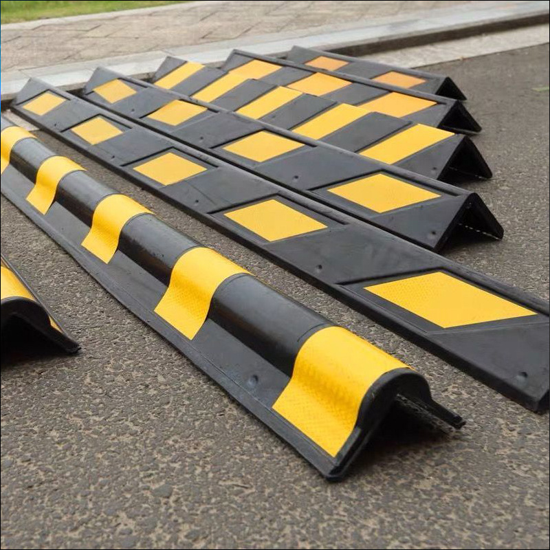 橡胶护角条反光墙角保护交通圆柱包边条防撞条地下车库防撞警示条