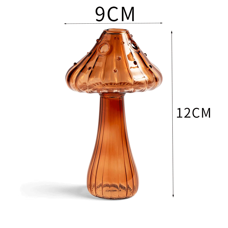 Glass Mushroom Vase Aromatherapy Bottles Hydroponic Flower Decorative Home Decoration Glass Creative Vase Nordic