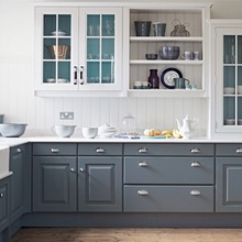 欧美木质橱柜外贸工程厨柜定 制别墅北美欧式风格一体整体厨柜
