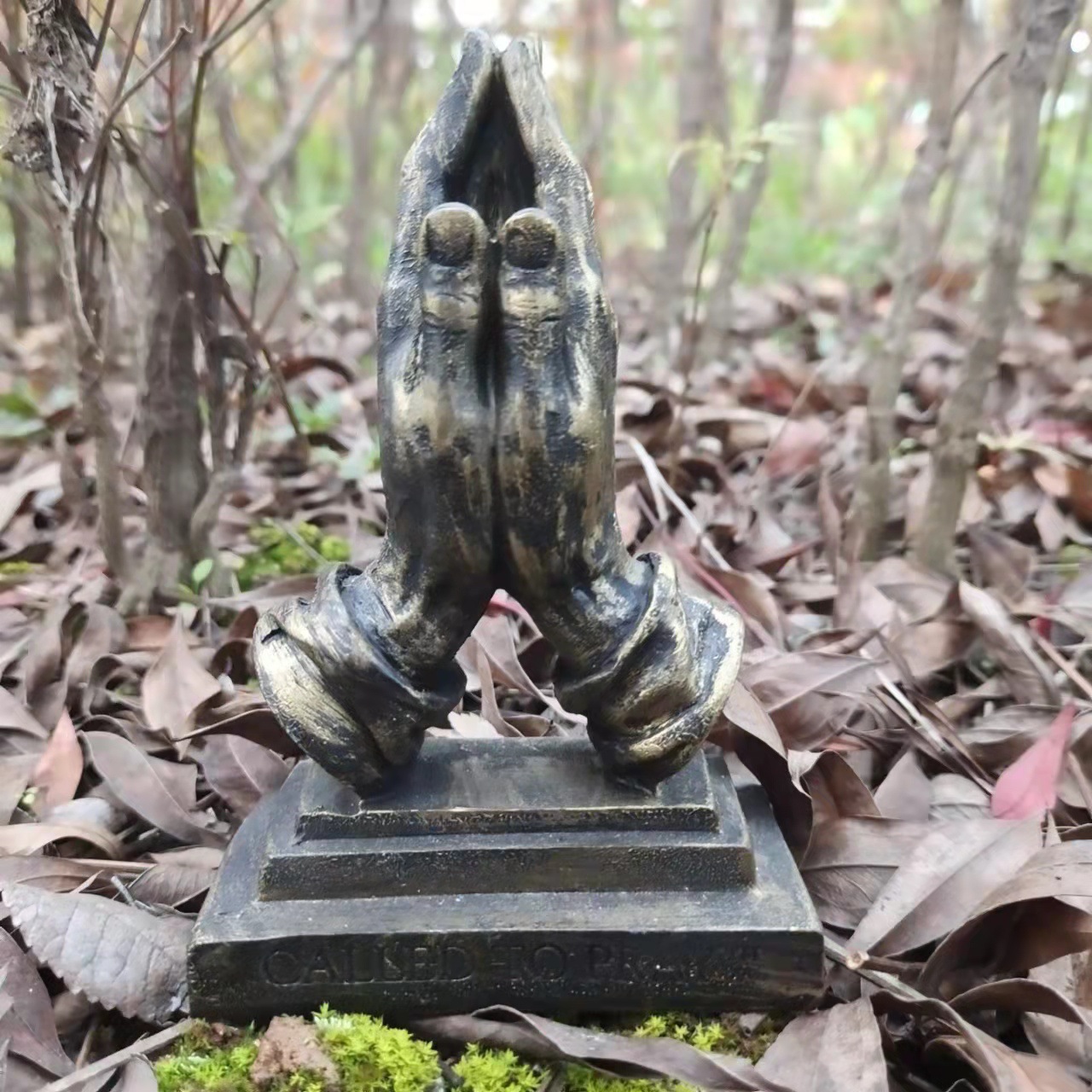 跨境西方宗教祈祷手势家居装饰摆件基督保佑感谢手树脂工艺品