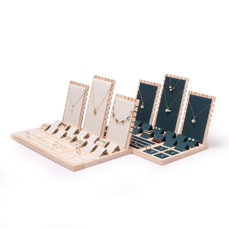 Jewelry Plate Jewelry Tray Necklace Ear Stud Eardrops Earrings Display Plate Ring Tray Jewelry Rack Ring Storage Sets Counter