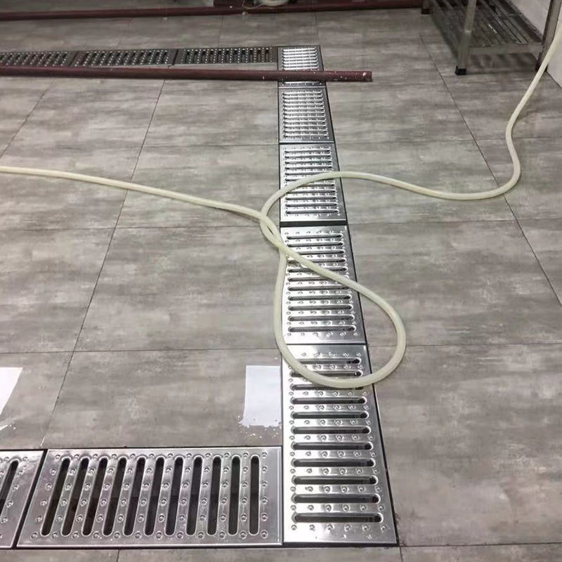 不锈钢盖板地沟饭店厨房水槽下水道防臭排水沟地漏钢篦子井盖