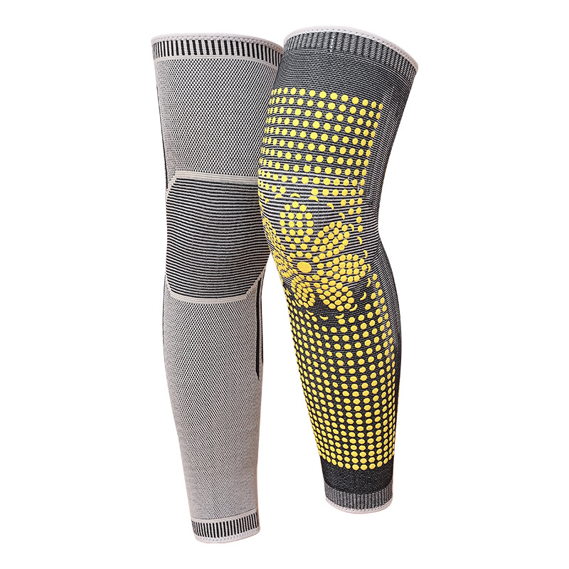 石墨烯护膝自发热加长男女运动保暖老寒腿漆膝盖护腿保护套