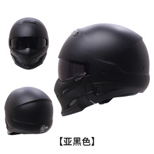 MOTTO3C认证美国DOT蝎子头盔哈雷复古机车摩托车组合头盔半盔全盔