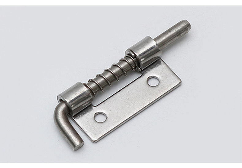 304不锈钢铰链 配电箱设备弹簧插销式 工业柜门带孔焊接铰链